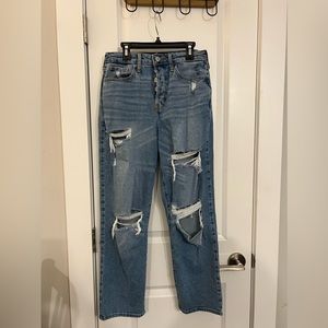 button up hollister jeans